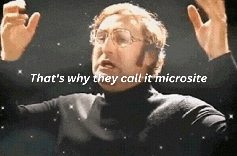 That's why they call it microsite