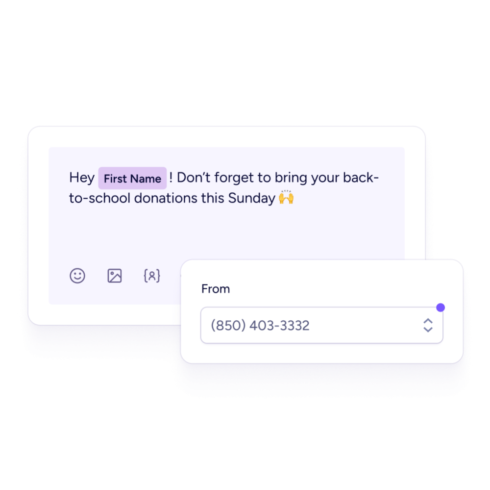 Text and email your people A2P texting number