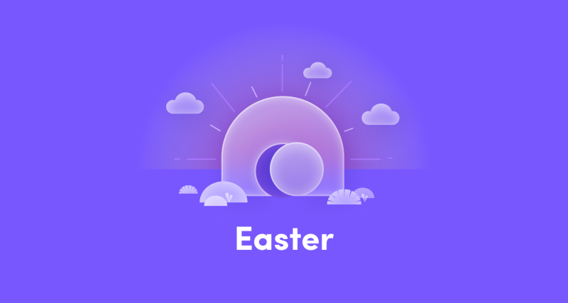Easter blog card