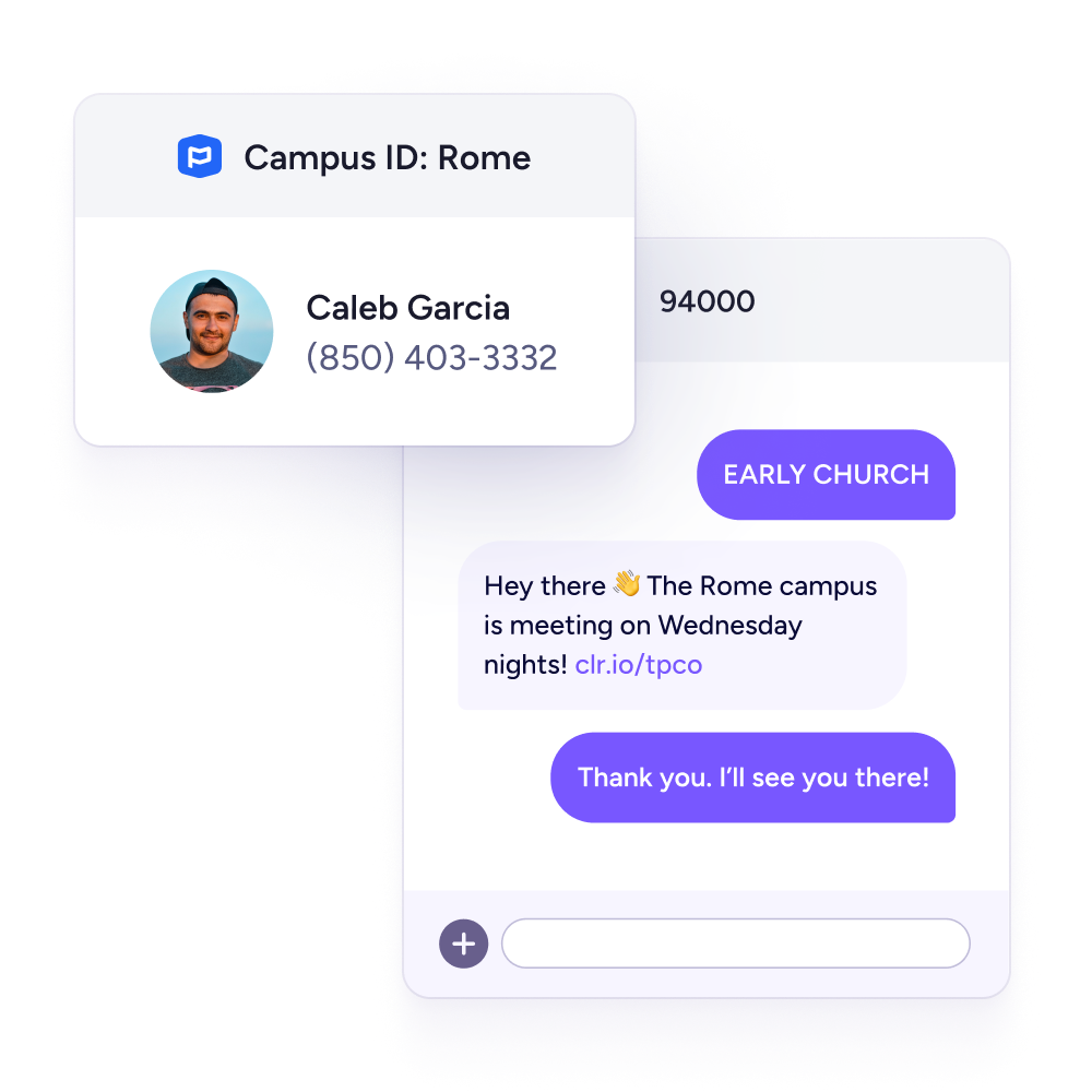 Send custom texts based on campus Send based on PCO campus ID