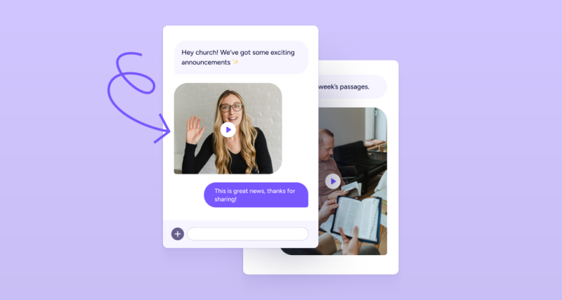 Video texting for your church